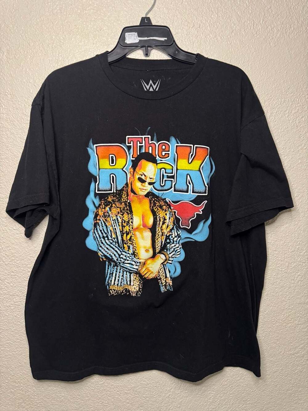 WWE The Rock Graphic T-Shirt Black Size XL